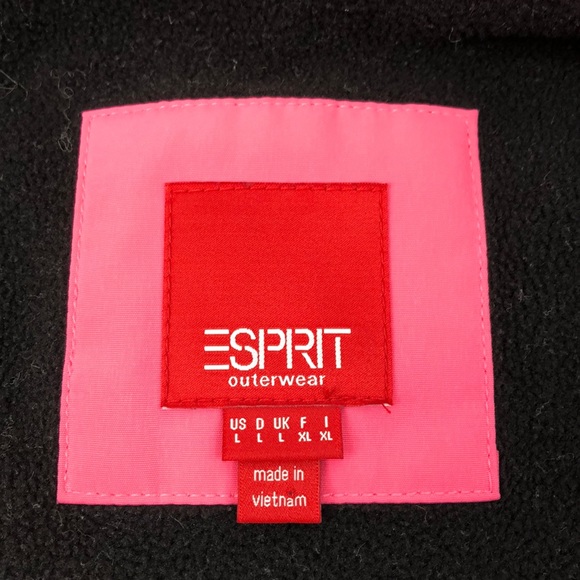 Esprit Pink Lined Button Front Mid Length Coat - Picture 5 of 6
